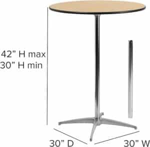 Cocktail Tables dimension